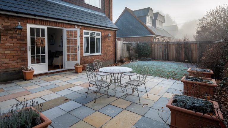 Indian Sandstone Paving and Patios Installers In Lanham Green
