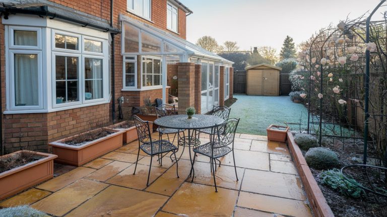 Indian Sandstone Paving and Patios Design & Installation In Brookend